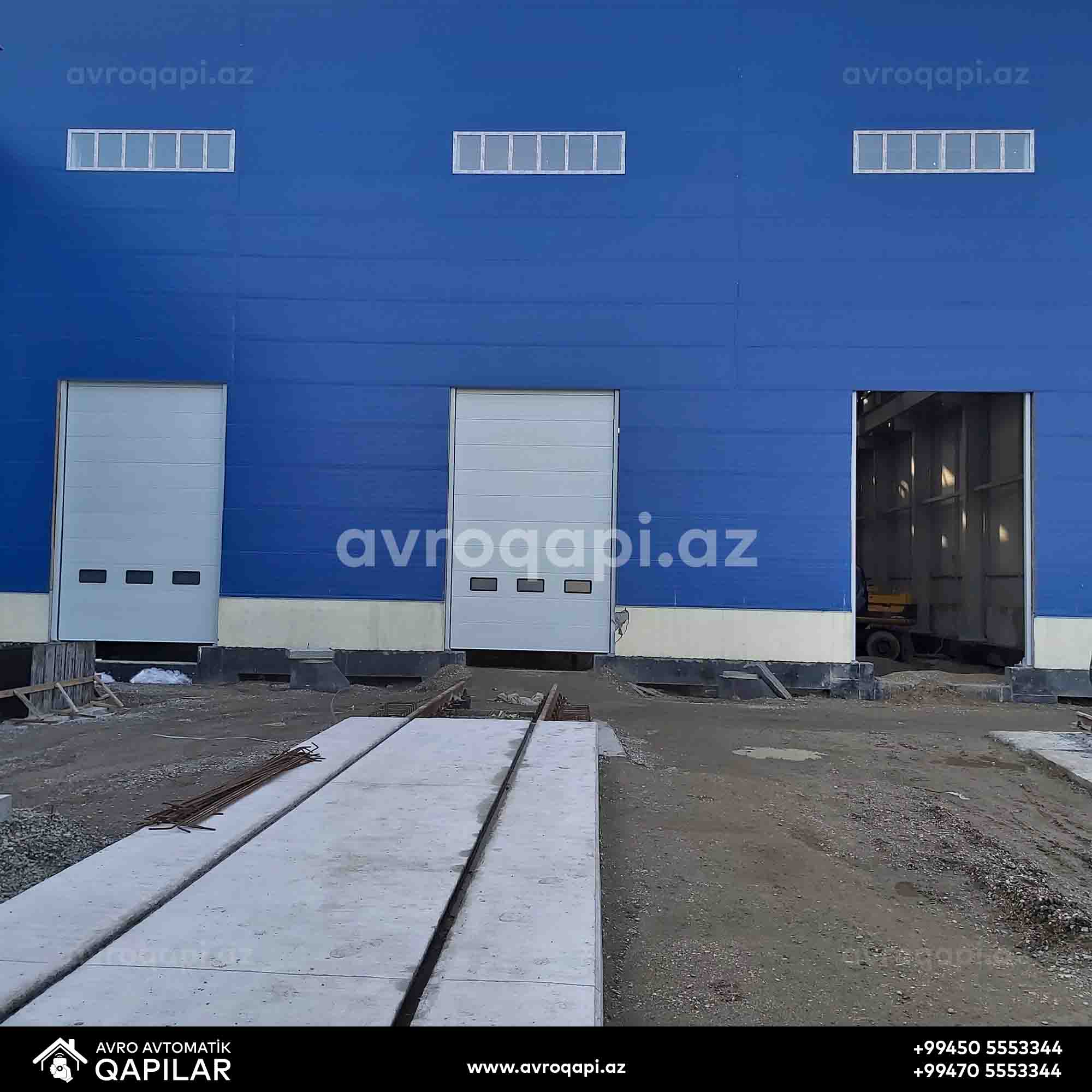 Sürət Qataelarının Təmir Stansiyasına Quraşdırdığımız Sənaye Tipli Qapılar (Biləcəri)