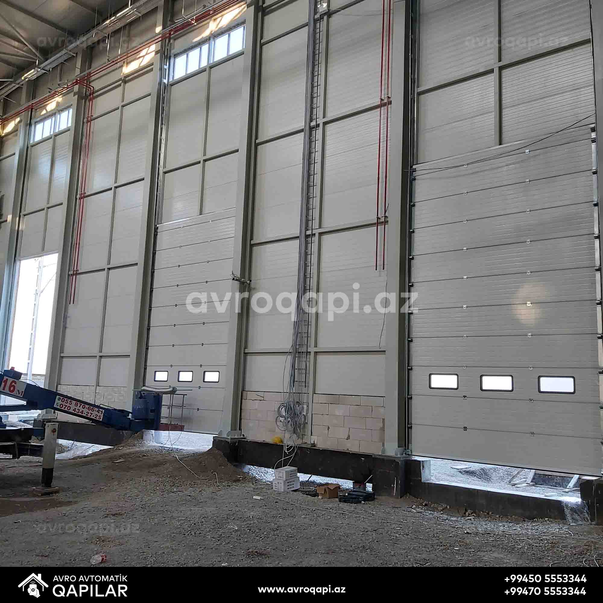 Sürət Qataelarının Təmir Stansiyasına Quraşdırdığımız Sənaye Tipli Qapılar (Biləcəri)