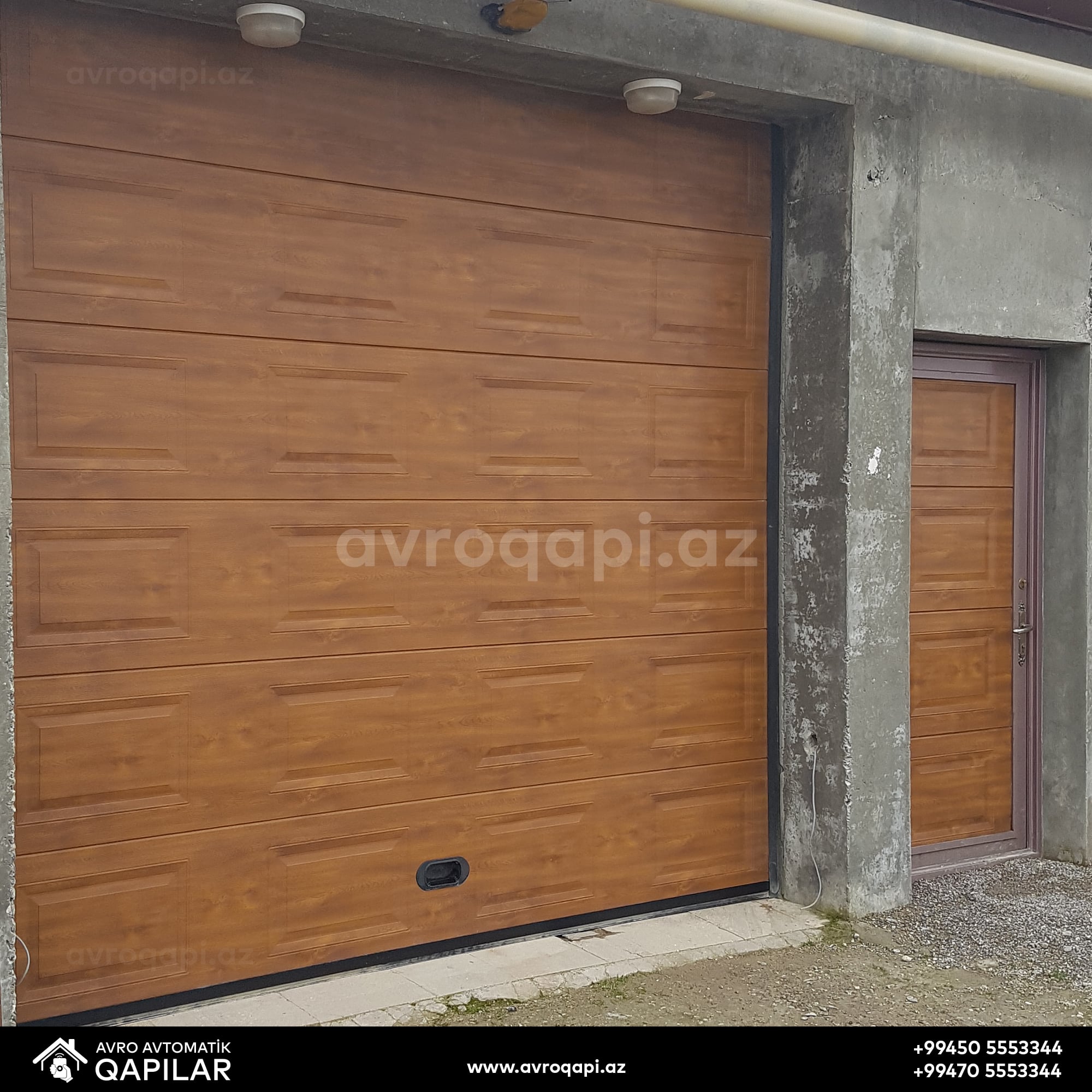 Seksiyonel Qaraj qapısı və Əl qapısı.