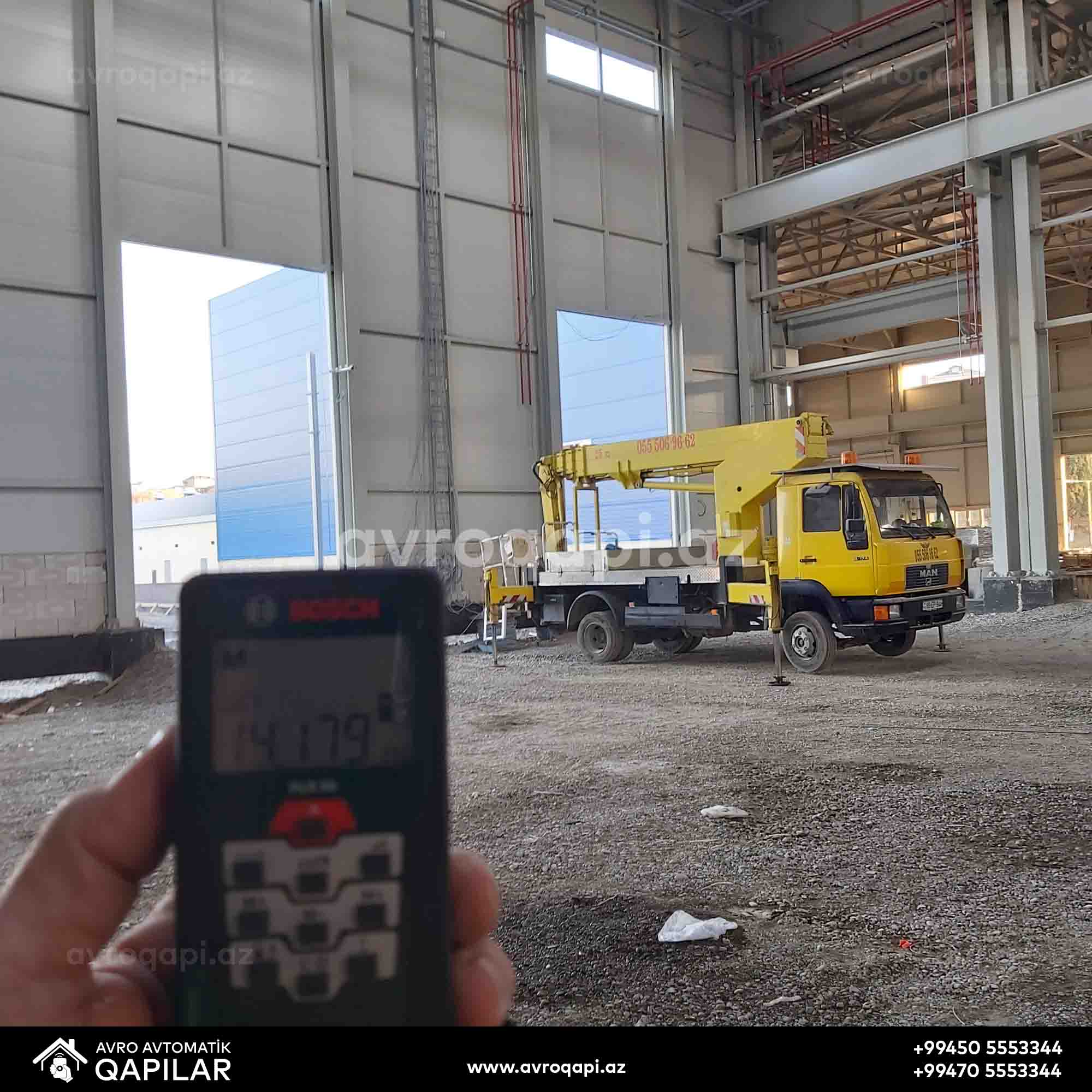 Sürət Qataelarının Təmir Stansiyasına Quraşdırdığımız Sənaye Tipli Qapılar (Biləcəri)